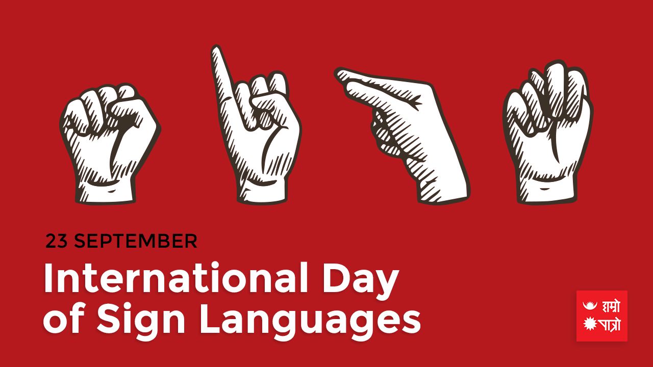 International Sign language day Hamro Patro