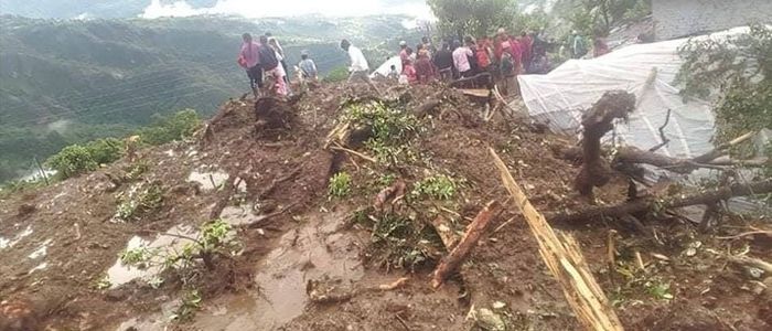 10 houses buried in Lamjung landslide